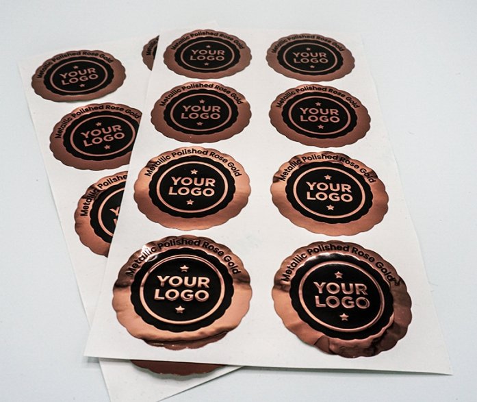 Foil & Emboss UV Sticker